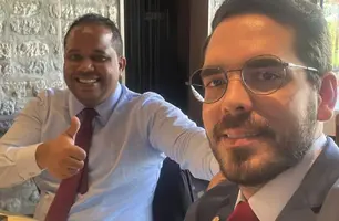 Presidente da Câmara de Teresina, Enzo Samuel (PDT), e o deputado federal Marcos Aurélio (PSD) (Foto: Reprodução)