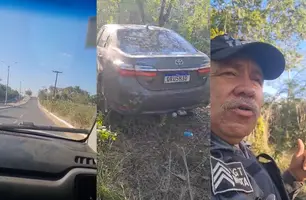 Sargento Mota recupera veículo roubado com equipe do 17º BPM (Foto: Reprodução/ Instagram)