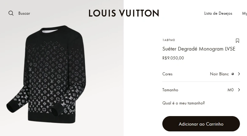 Suéter Degradé Monogram Louis Vuitton