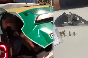 Suspeito é preso após assalto a policial militar em Teresina (Foto: Conecta Piauí)