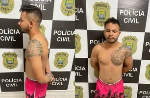 Suspeito preso (Foto: Divulgação/PC)