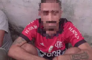 Suspeito preso (Foto: Divulgação/SSP)
