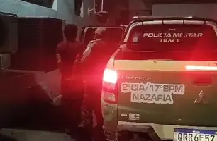 Suspeito preso (Foto: Reprodução)