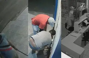 Trio invade loja e furta celulares (Foto: Reprodução/ Redes Sociais)