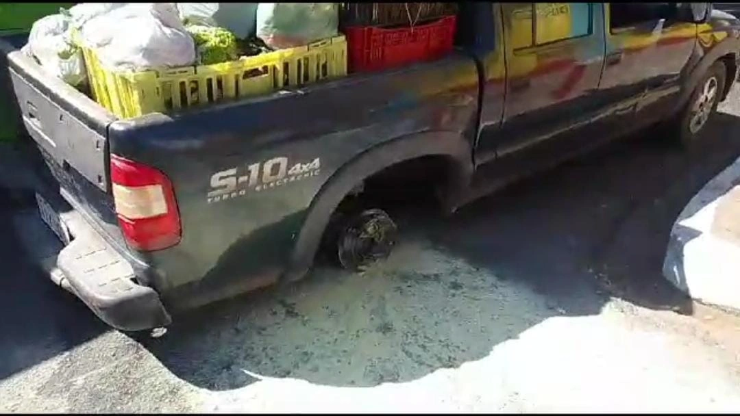 Veículo envolvido no incidente