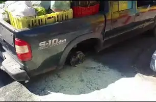 Veículo envolvido no incidente (Foto: Reprodução)