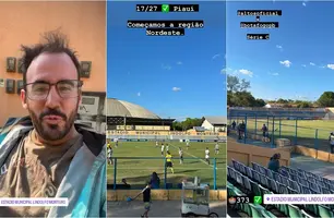 Visita ao Estádio Lindolfo Monteiro (Foto: Reprodução)