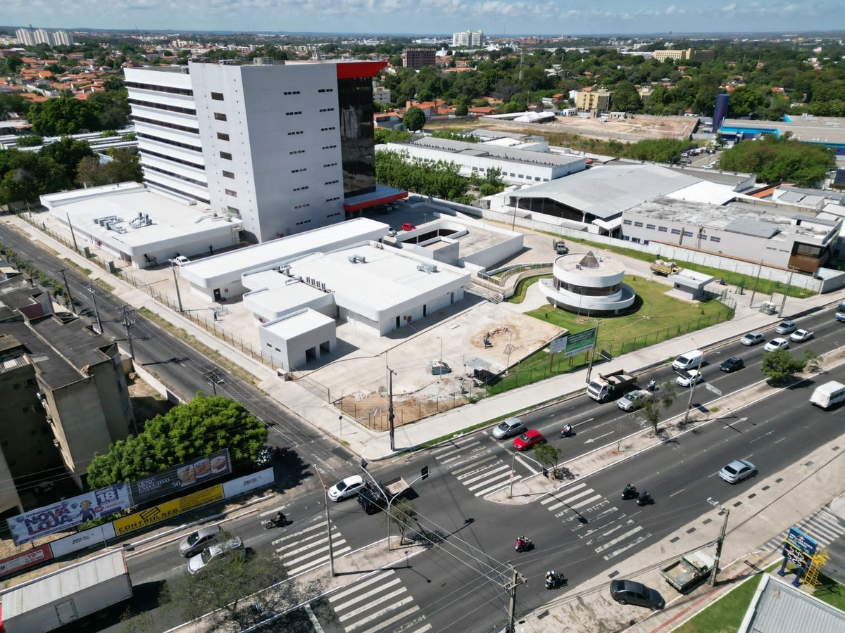 Vista aérea da nova maternidade