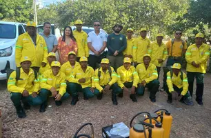 A Semarh realizou a entrega de materiais de Equipamento de Proteção Individual (EPIs) aos brigadistas (Foto: Divulgação)