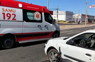 Acidente aconteceu na avenida Gil Martins (Foto: Reprodução/rede social)
