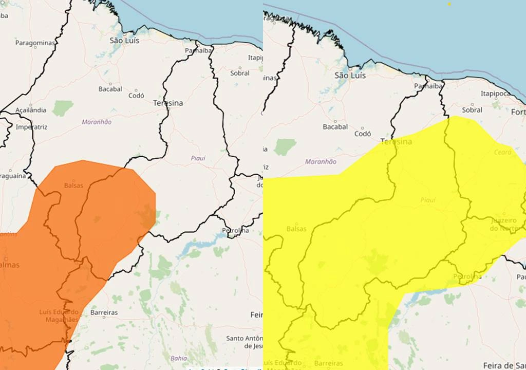 Inmet Emite Alerta Laranja E Amarelo Para Quase Todo O Piau Conecta