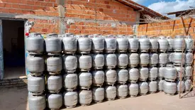 Apreensão de botijão (Foto: MP-PI)