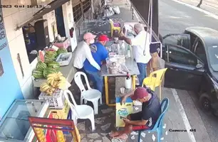 Bandidos realizam arrastão em estabelecimento na zona Sul de Teresina (Foto: Reprodução)