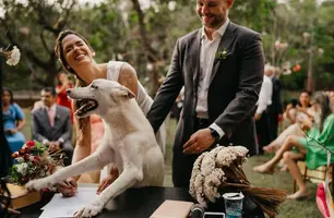Casamento de Gessy Fonseca e Roberto Veloso (Foto: Reprodução)