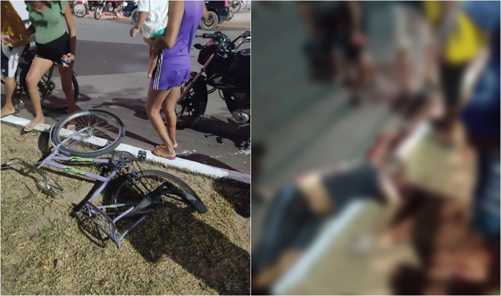 Ciclista foi atropelado em avenida