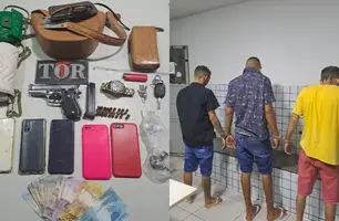Criminosos são presos e tentam suborna policiais em Teresina (Foto: Reprodução)