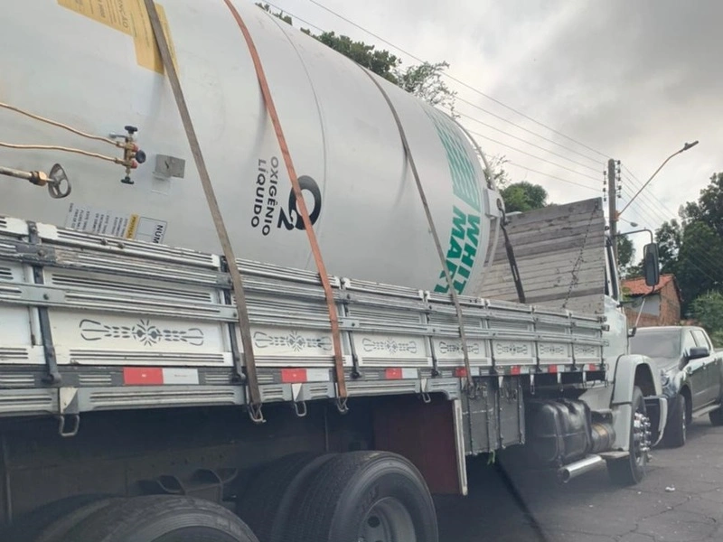 Fornecimento de oxigênio é através da empresa White Martins