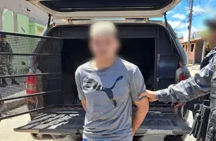 Fugitivo de penitenciária é preso em Parnaíba (Foto: Divulgação/ PM-PI)