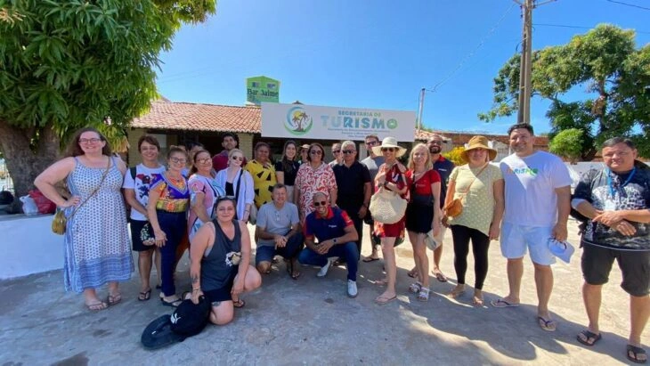 Grupo de empresários estrangeiros no Porto dos Tatus