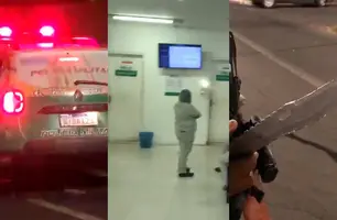 Grupo tenta invadir UPA em Teresina (Foto: Conecta Piauí)