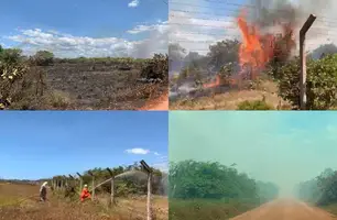 Incêndio em Parnaíba (Foto: Renato Carlos/Conecta Piauí)