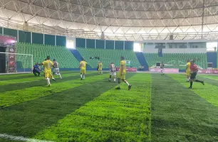 Jogo entre Tiradentes e Fluminense (PI) (Foto: Lourrany Meneses/Conecta Piauí)