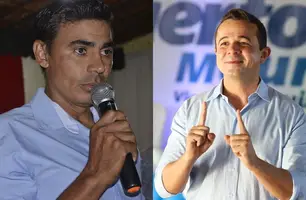 Júnior de Abel e Narton Moura, prefeitos de Curral Novo do Piauí e Sussuapara, respectivamente (Foto: Colagem: Mikeias di Mattos)