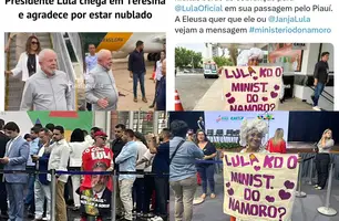 Memes sobre a visita de Lula ao Piauí (Foto: Reprodução/Redes Sociais)