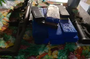 Objetos apreendidos pela polícia militar (Foto: Divulgação)