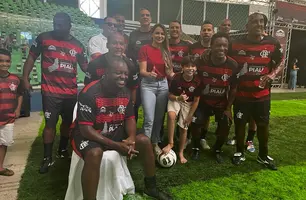 Partida entre Flamengo e Piauí no ginásio Verdão (Foto: Divulgação / Ccom)