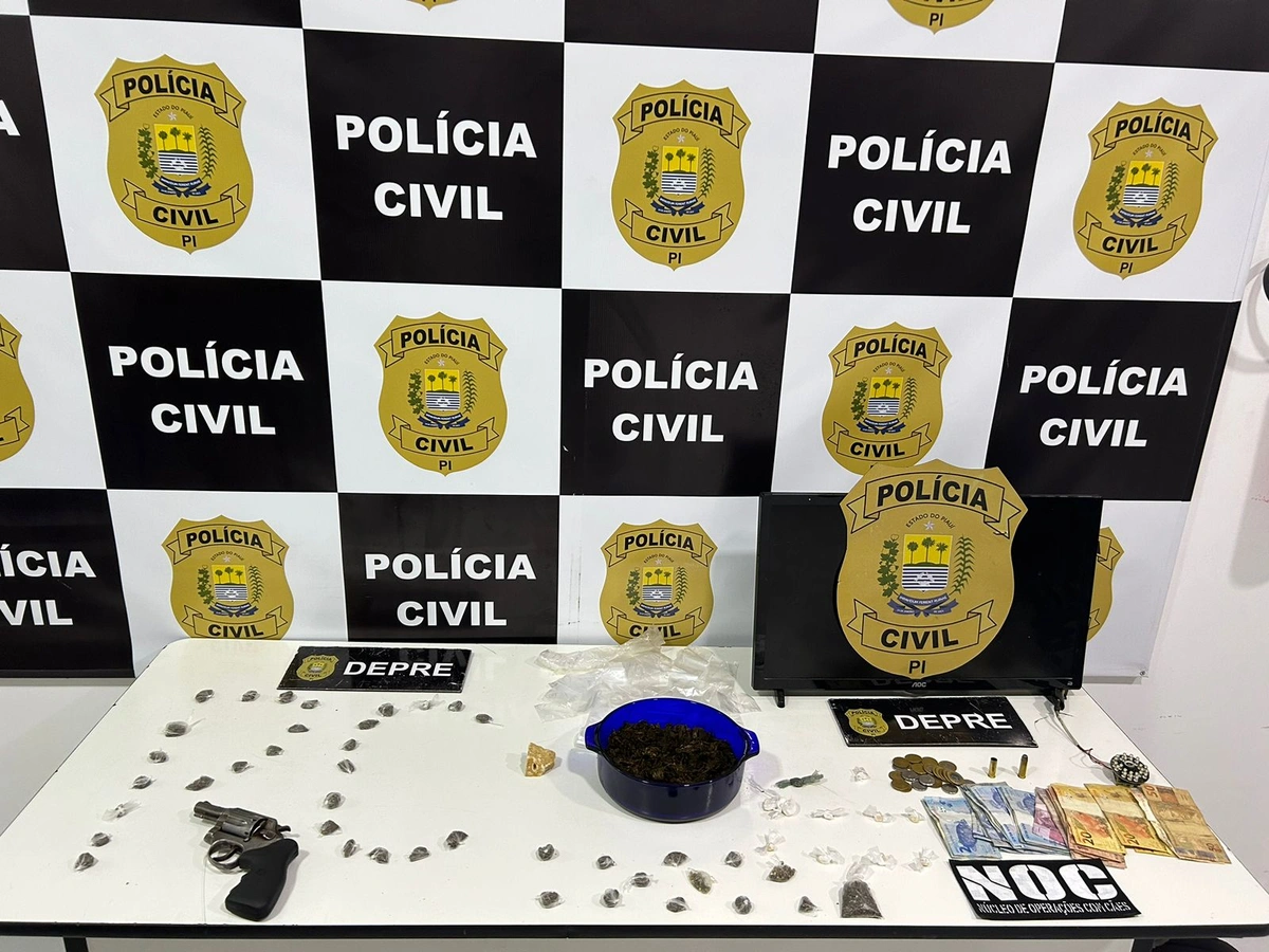 Polícia Civil faz prisão por tráfico de drogas e posse ilegal de arma em Teresina