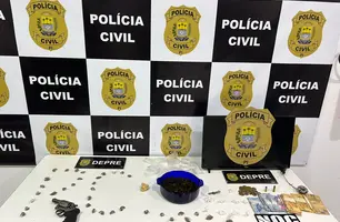 Polícia Civil faz prisão por tráfico de drogas e posse ilegal de arma em Teresina (Foto: Reprodução/PC-PI)