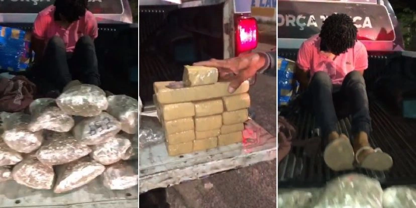 Polícia prende homem que transportava maconha avaliada em 80 mil reais em Teresina