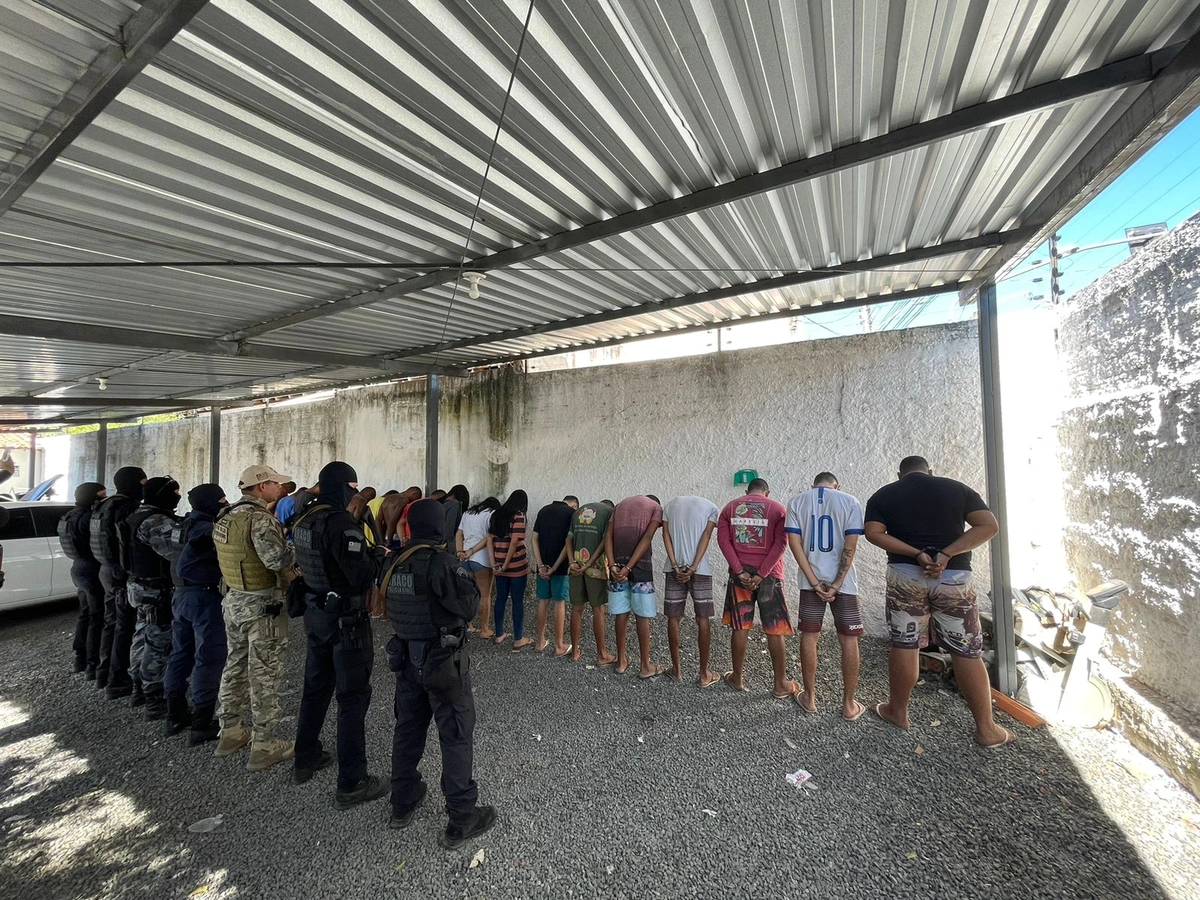 Presos durante a operação do Draco