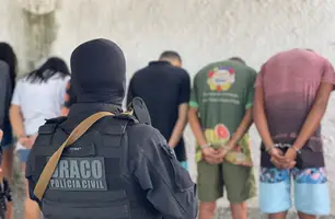 Presos durante a operação do Draco (Foto: Tiago Moura/ Conecta Piauí)