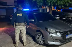 Presos suspeitos de furtos no Piauí (Foto: Divulgação/ PRF-PI)