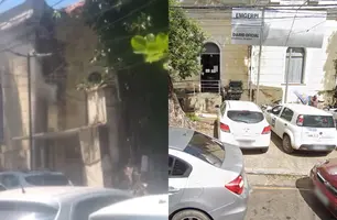 Princípio de incêndio no prédio da Emgerpi (Foto: Reprodução/ Redes Sociais/ Google Maps)