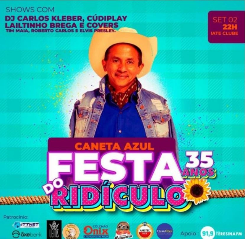 Programação da Festa do Ridículo