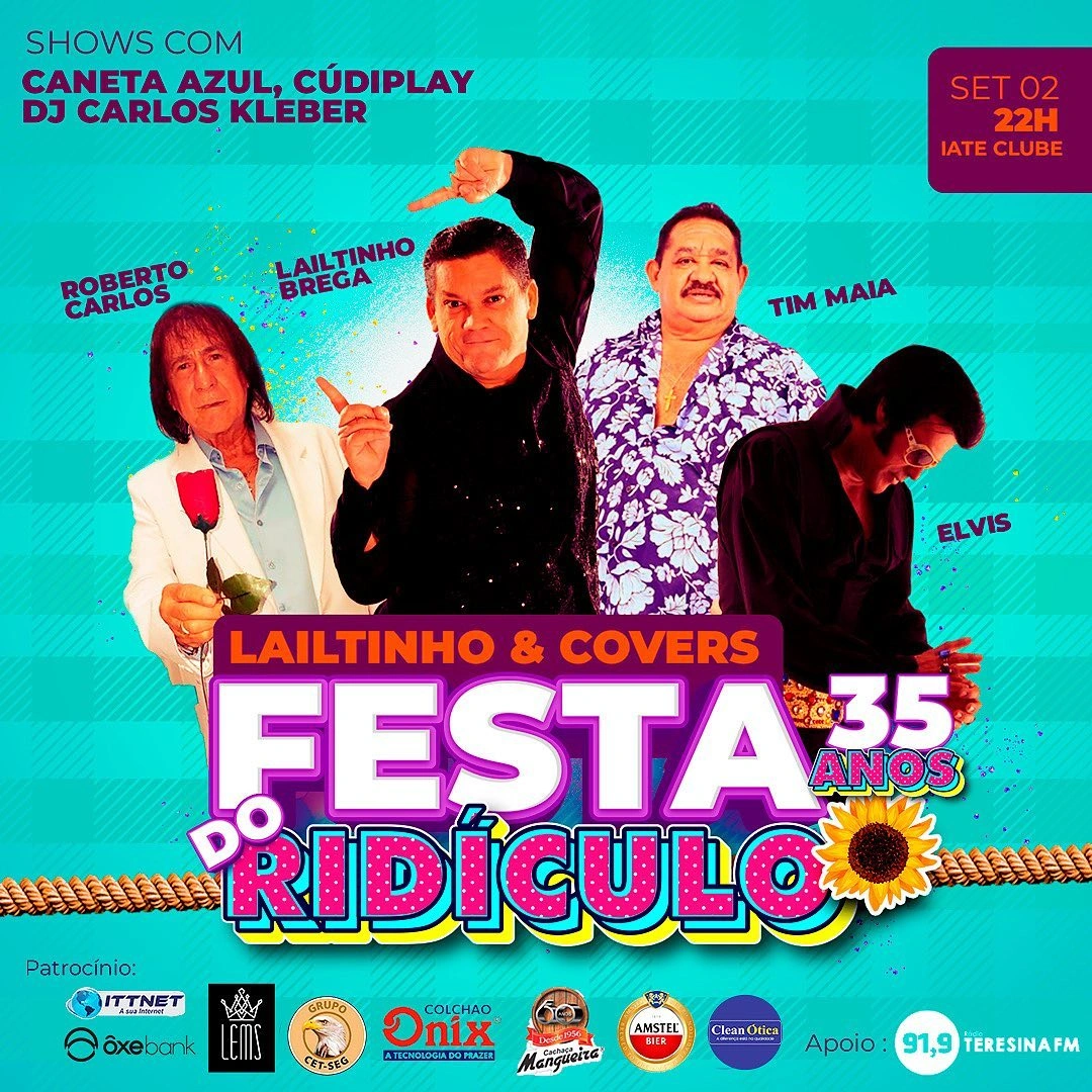 Programação da Festa do Ridículo