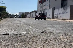 Rua no bairro Primavera (Foto: Tiago Moura / Conecta Piauí)