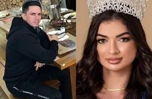 Suspeito preso e Miss Piauí (Foto: Reprodução/Redes Sociais)