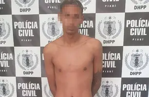 Suspeito preso (Foto: Divulgação)