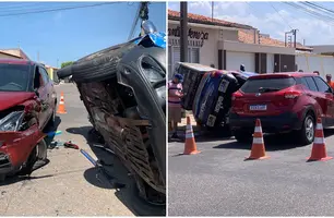Acidente em Parnaíba (Foto: Renato Carlos / Conecta Piauí)