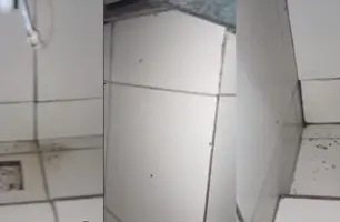 Acompanhante denuncia inúmeras baratas no HUT (Foto: Divulgação)