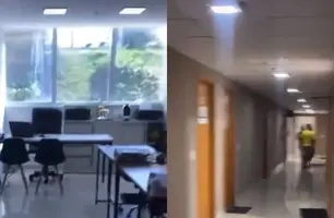 Alarme de emergência toca no Shopping Rio Poty e frequentadores se assustam (Foto: Reprodução)