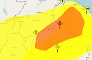 Alertas para o Piauí (Foto: Print/Inmet/Conecta Piauí)