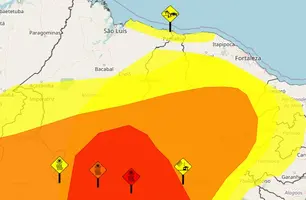 Alertas para o Piauí (Foto: Print/Inmet/Conecta Piauí)