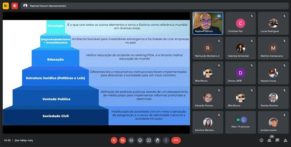 Aulas do curso de Governo Digital em parceria com a Estônia Hub foram iniciadas