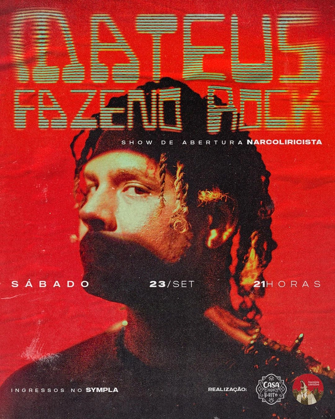 Cantor cearense Mateus Fazeno Rock vem a Teresina para show na Casa Barro