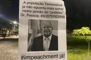 Cartaz espalhado em Teresina (Foto: Reprodução)